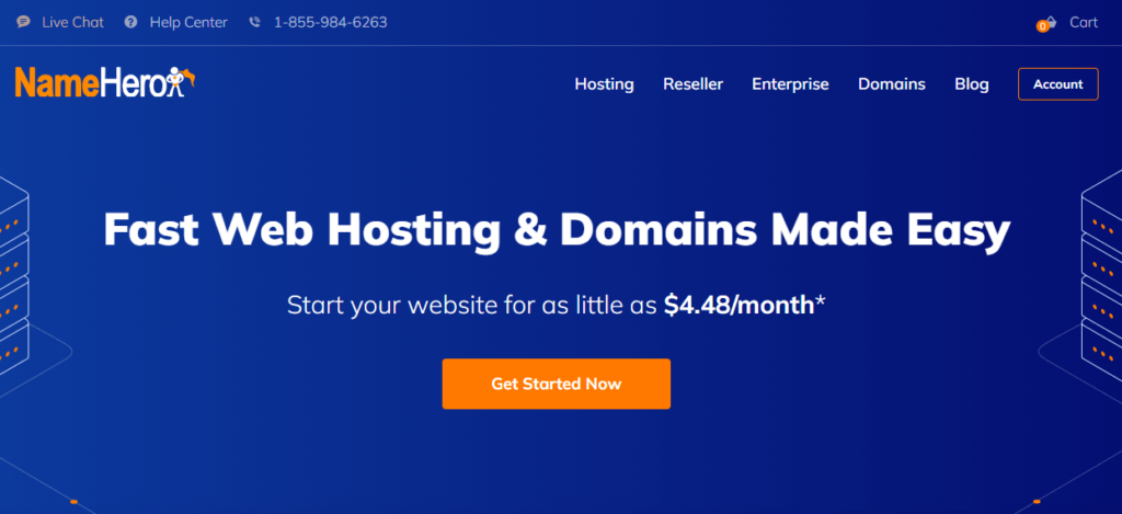 NameHero Hero - Best WordPress Hosting - Adeoti Digital