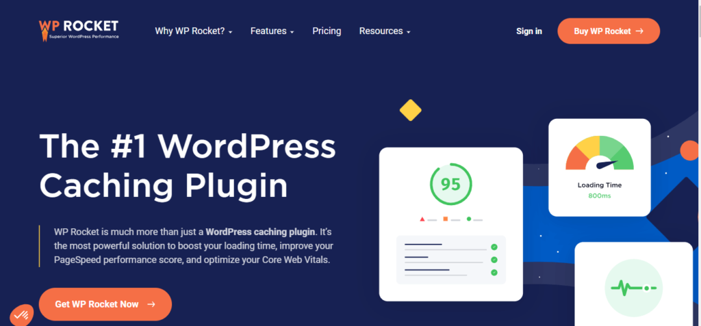 WP Rocket Hero - Best WordPress Speed Plugin - Adeoti Digital