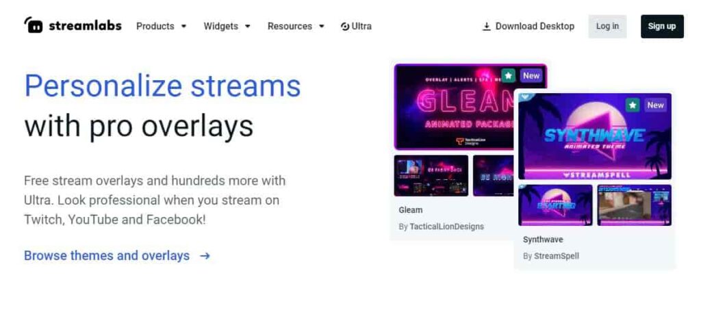 Streamlabs Homepage