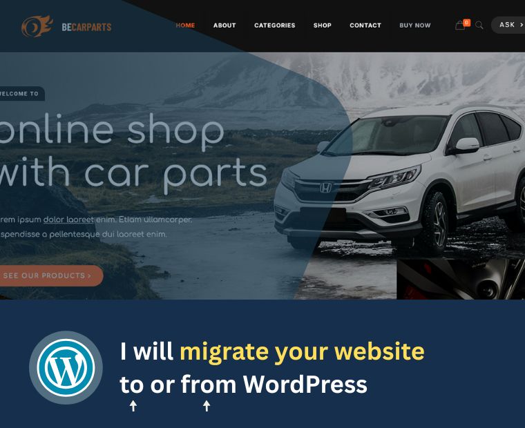 Migrate your website to wordpress with Adeoti Web Developer
